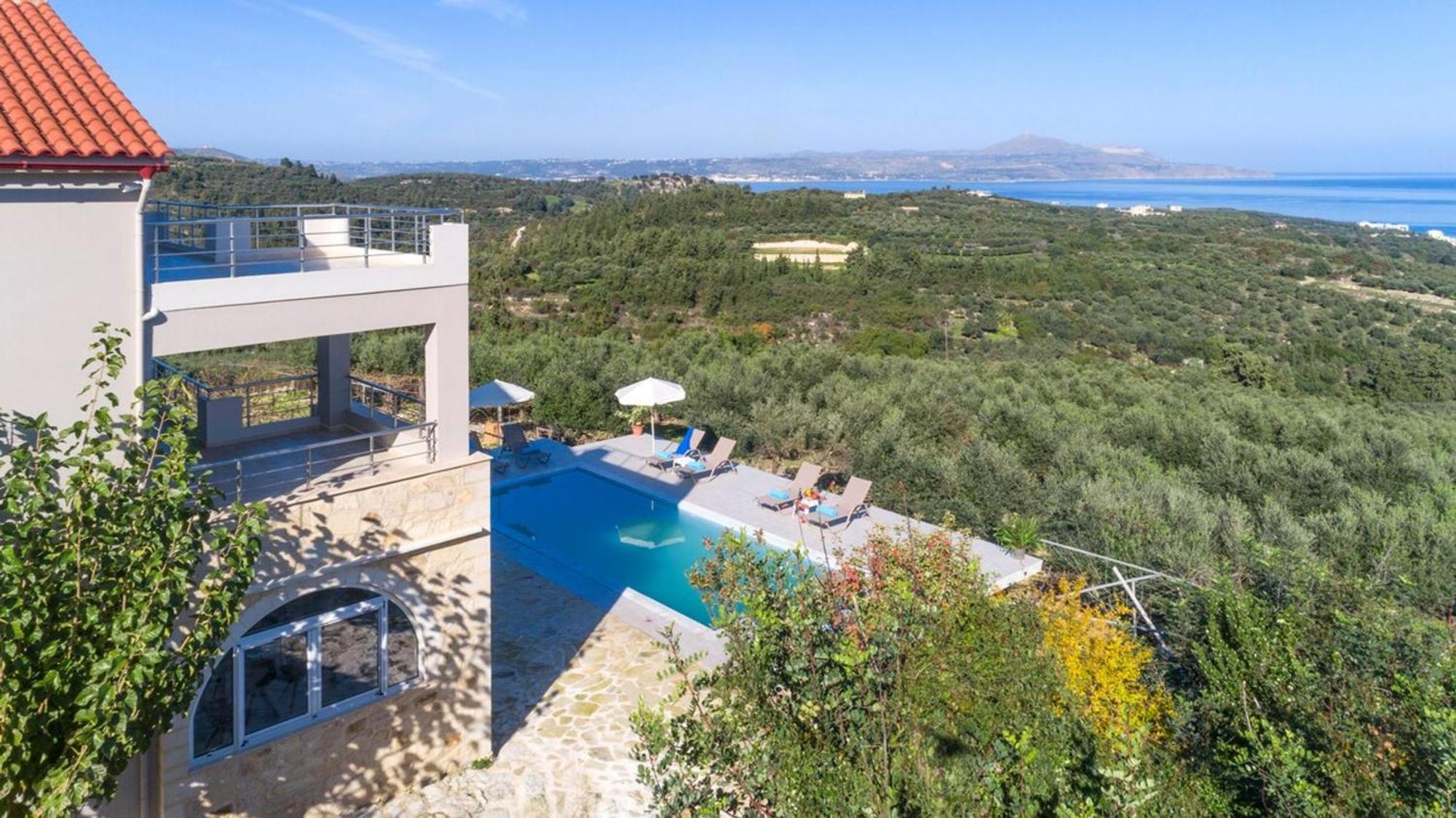 Villa Konstantinos Hilltop Vineyard Escape Almirida Zewnętrze zdjęcie