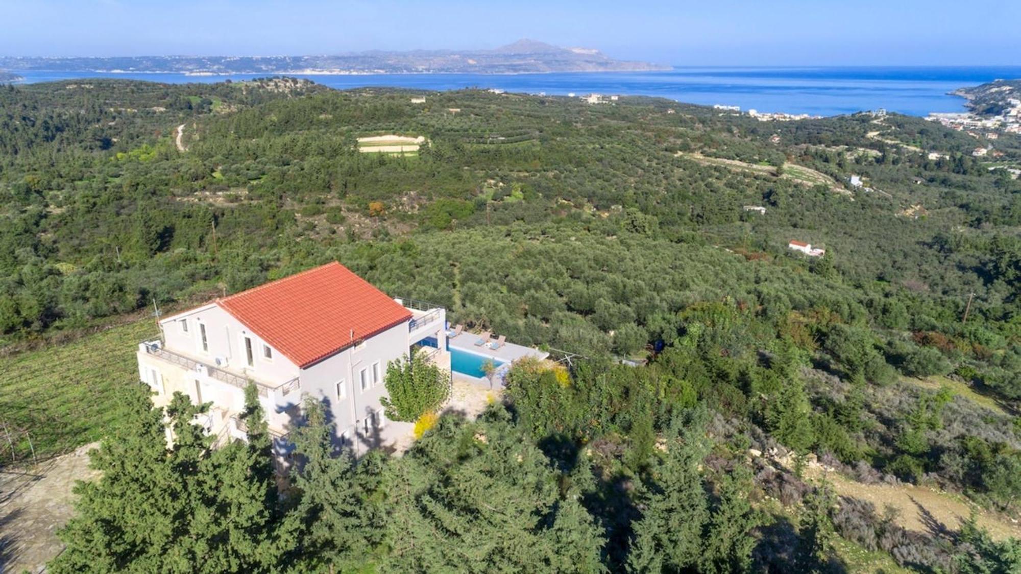 Villa Konstantinos Hilltop Vineyard Escape Almirida Zewnętrze zdjęcie
