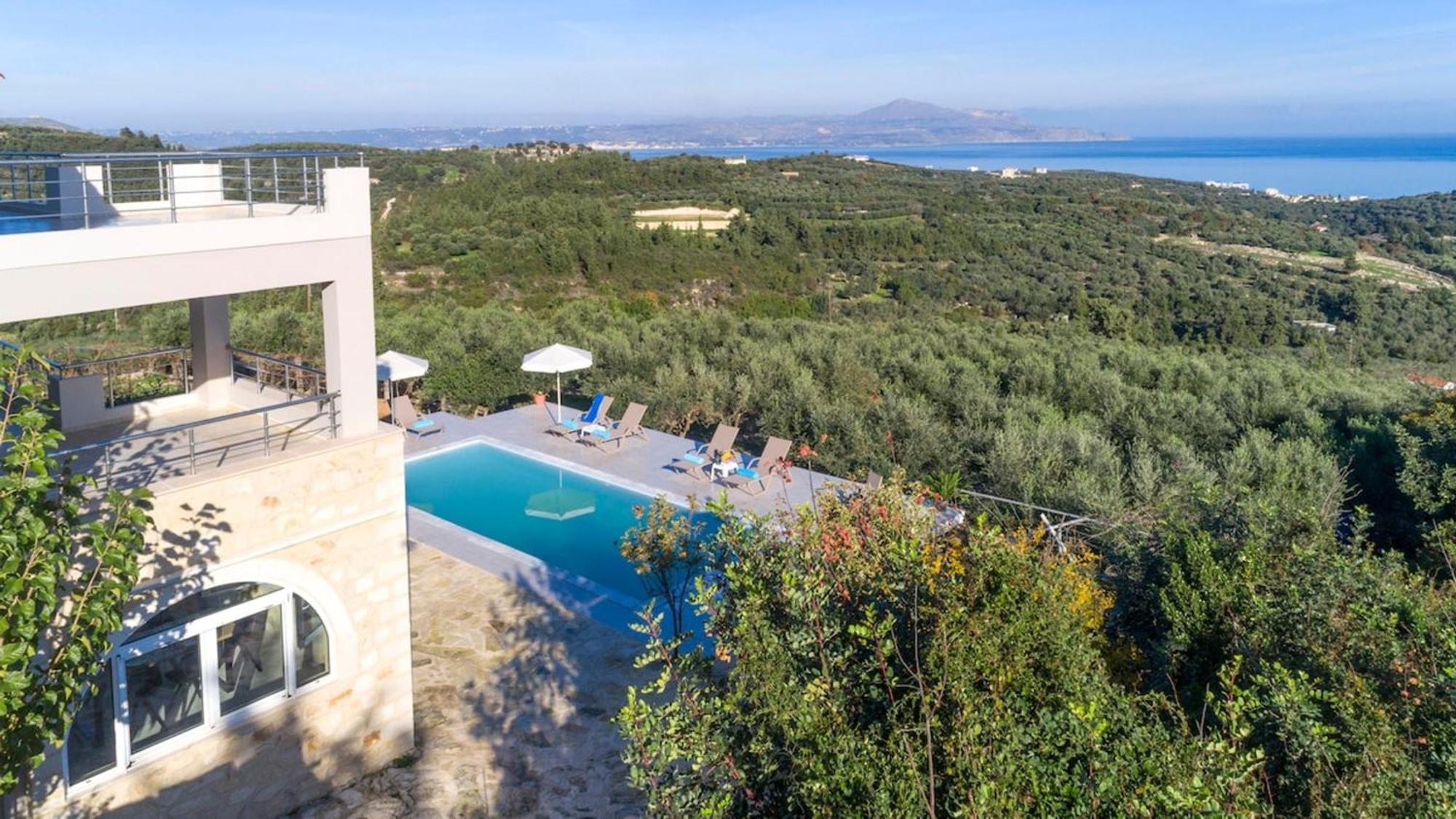 Villa Konstantinos Hilltop Vineyard Escape Almirida Zewnętrze zdjęcie