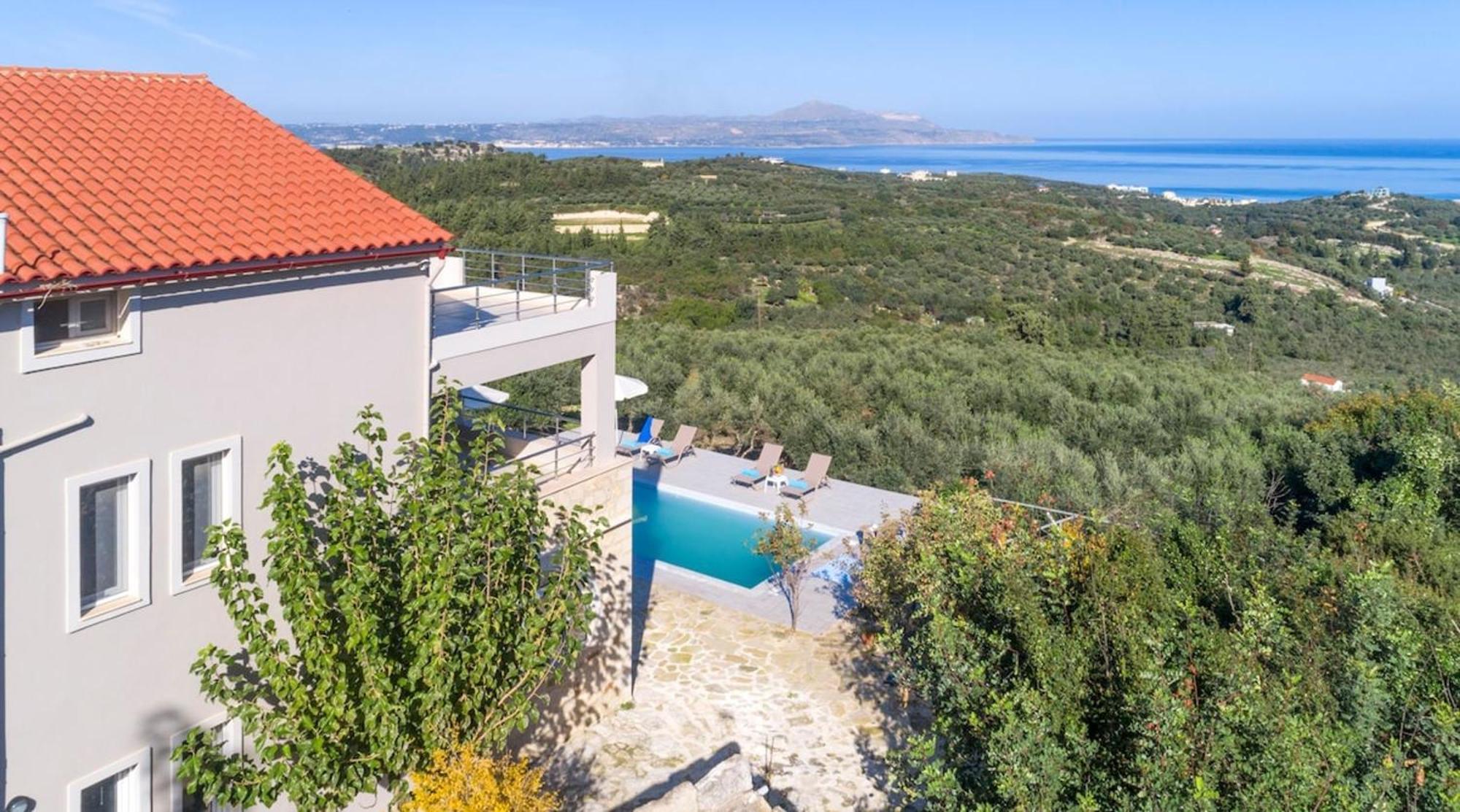Villa Konstantinos Hilltop Vineyard Escape Almirida Zewnętrze zdjęcie